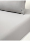 Ralph Lauren Andover cotton fitted sheet with polo player embroidery, UK version