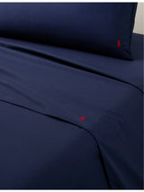 selfridges Ralph Lauren Home Polo Player Cotton Flat Sheet Double- Buy online at McGrocer