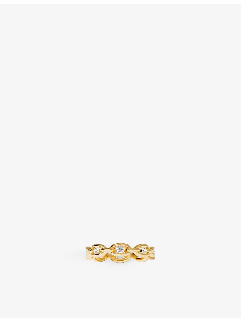 APM Monaco Hiver gold-plated cubic zirconia ring, imported from the UK