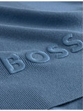 BOSS knitted throw logo-embroidered 170cm x 130cm, UK version