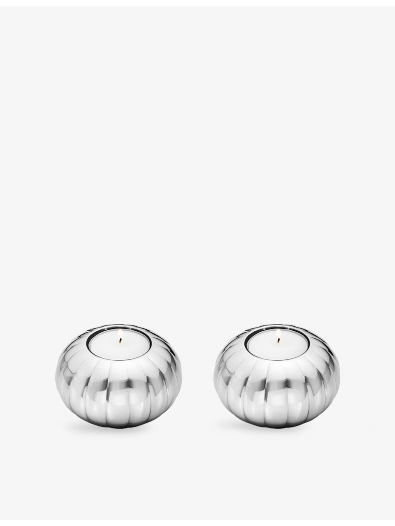 Georg Jensen Bernadotte tealight candleholders set of two (British brand)
