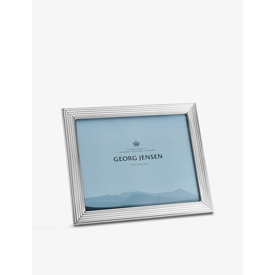 selfridges Georg Jensen Bernadotte Stainless-Steel Picture Frame 10in x 8in- Buy online at McGrocer