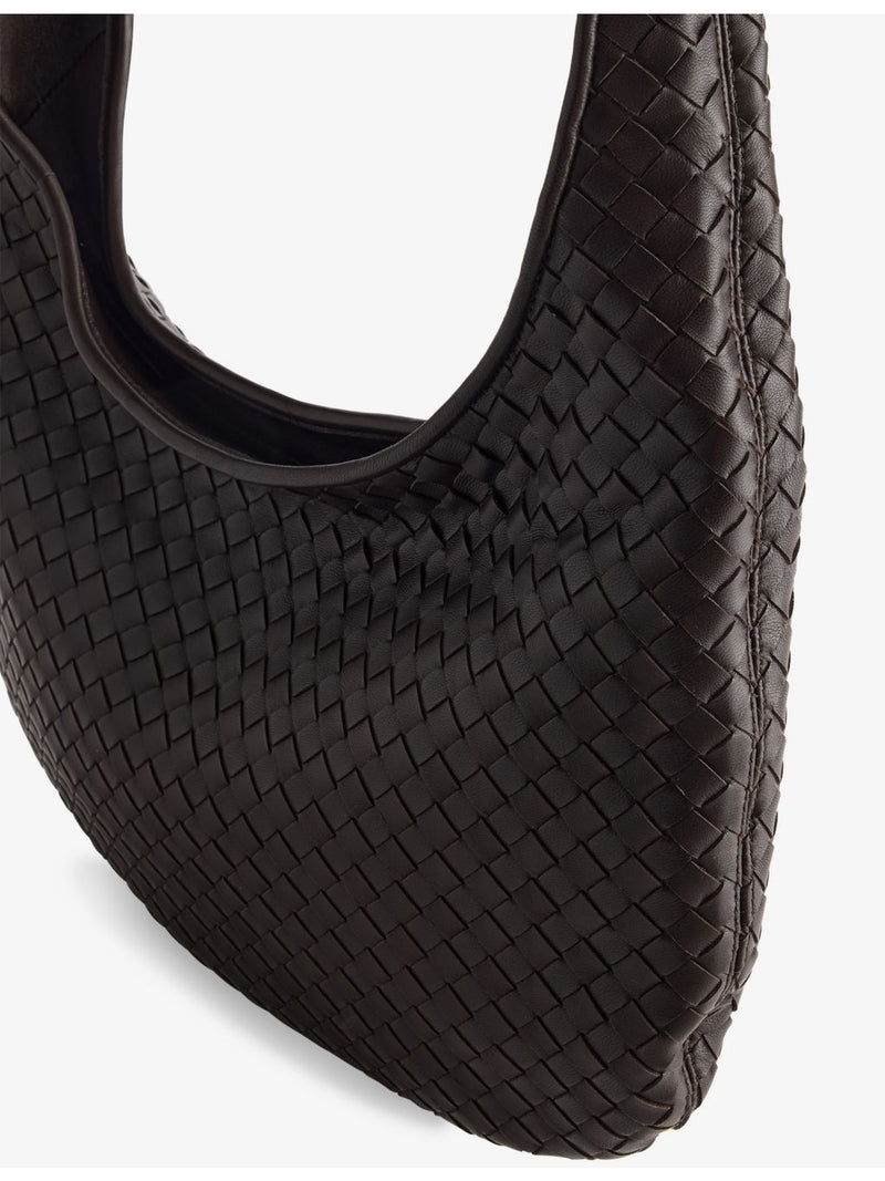 Bottega Veneta intrecciato-weave leather cross-body bag (British brand)