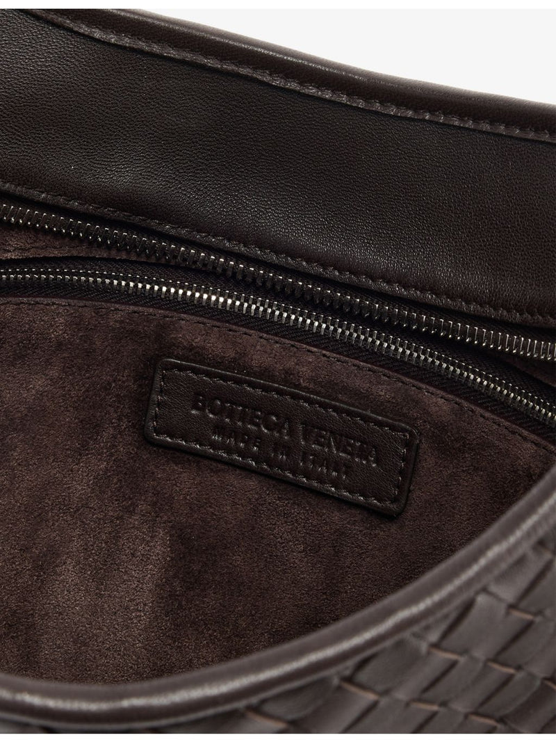 Bottega Veneta intrecciato-weave leather cross-body bag (British brand)