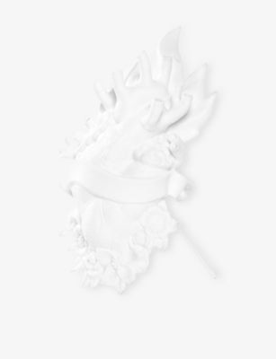 Seletti Love in Bloom porcelain heart-shaped vase 25cm (British brand)