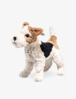 Steiff Foxy Fox Terrier mohair soft toy 35cm, imported from the UK