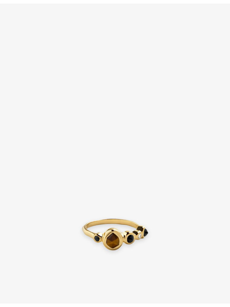 Monica Vinader Siren ring 18ct yellow gold vermeil - British product