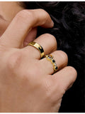 Monica Vinader Siren ring 18ct yellow gold vermeil - British product