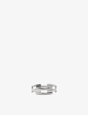 Monica Vinader Signature Link 18ct Yellow Gold Vermeil Stacking Ring