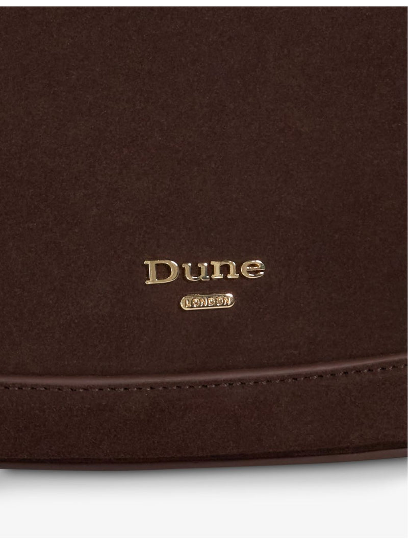 Dune small suede shoulder bag with chain strap, imported from the UK
