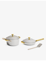 selfridges Our Place Home Cook Duo Titanium and Stainless-Steel Pot and Pan Set- Buy online at McGrocer