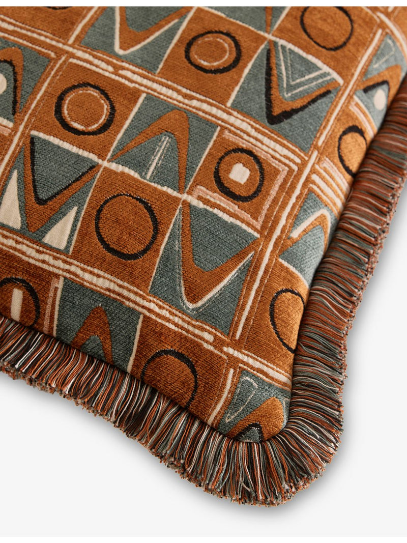 Soho Home Lumi square woven cushion 50cm, imported from the UK