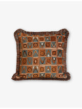 selfridges Soho Home Lumi Square Woven Cushion 50cm- Buy online at McGrocer