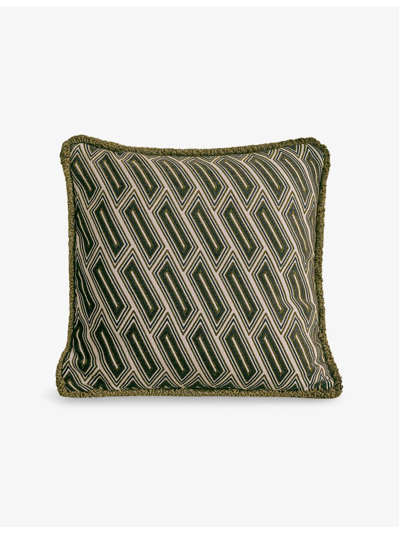 Soho Home Vende olive woven cushion 50cm (British brand)