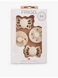 Mushie x FRIGG pacifier set of four, silicone and latex - British product