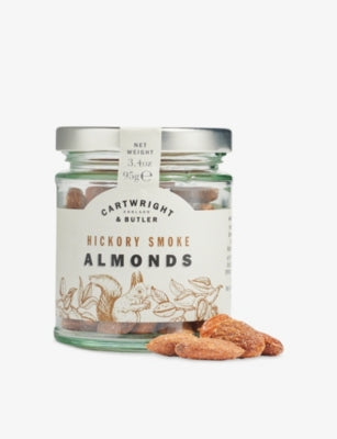 Cartwright & Butler hickory smoke almonds 95g, imported from the UK