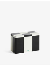 selfridges HAY Striped-Pattern Tin Container with Lid, 20 x 10 x 12.5cm- Buy online at McGrocer