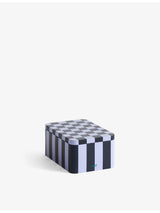 selfridges HAY Checkerboard-Pattern Small Tin Container- Buy online at McGrocer