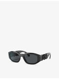 Versace rectangular acetate sunglasses with tinted lenses, UK version