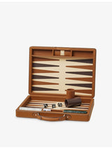 selfridges Aspinal of London Raffia Backgammon Set- Buy online at McGrocer
