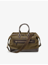 selfridges Aspinal of London Weekend Logo-Embellished Woven Duffle Bag- Buy online at McGrocer