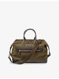 Aspinal of London woven duffle bag with leather trims (British brand)