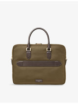 selfridges Aspinal of London Slim Woven Briefcase- Buy online at McGrocer