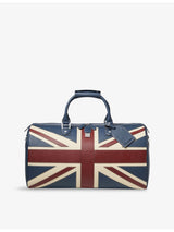 selfridges Aspinal of London Boston Brit Leather Travel Bag- Buy online at McGrocer