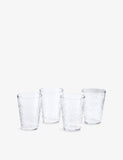 Royal Doulton Pacific clear hiball glasses 4-pack, imported from the UK