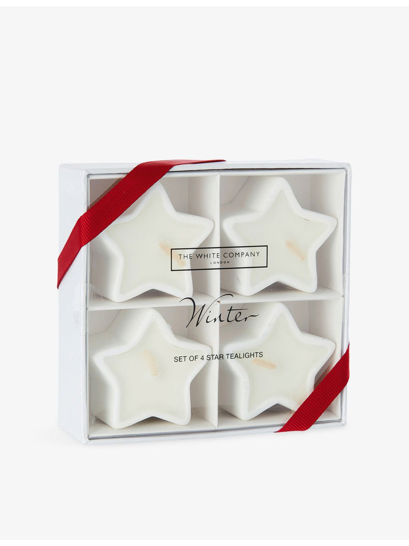 The White Company Winter Star scented tealights set of four - British product