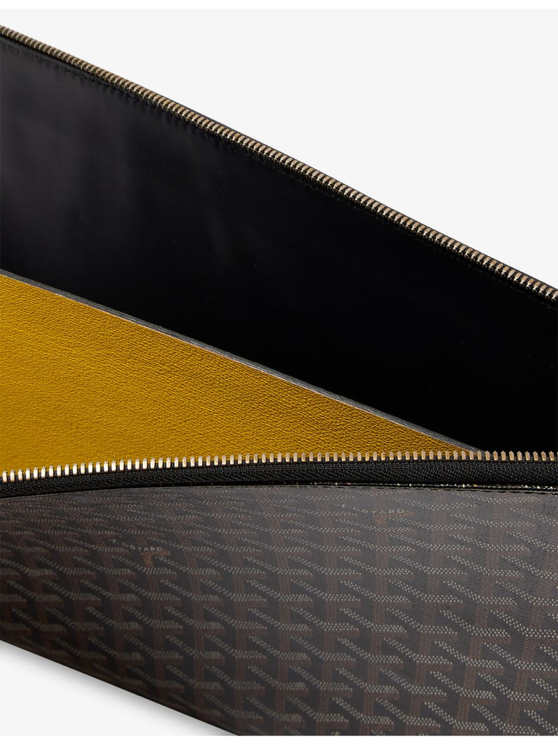 Goyard pre-loved document case coated canvas, UK version