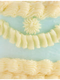 Introna large heart cake wax candle with six wicks, UK version