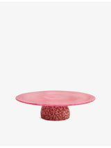 selfridges Laetitia Rouget Marble Footed Glass Cakestand and Bowl 31cm- Buy online at McGrocer