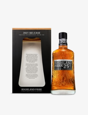 Highland Park 25 Year Old single malt 700ml, imported from the UK