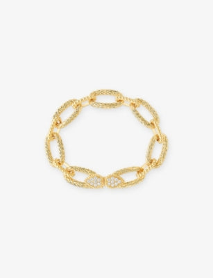 Boucheron Serpent Bohème 18ct Yellow-Gold and 0.64ct Brilliant-Cut Diamond Bracelet