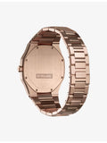 D1 Milano rose gold PVD quartz watch, imported from the UK