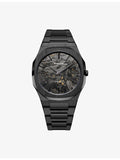 D1 Milano Black DLC ultra thin bracelet watch 40mm - British product