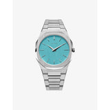 selfridges D1 Milano Light Blue Ultra Thin Stainless Steel Bracelet Quartz Watch 38mm- Buy online at McGrocer