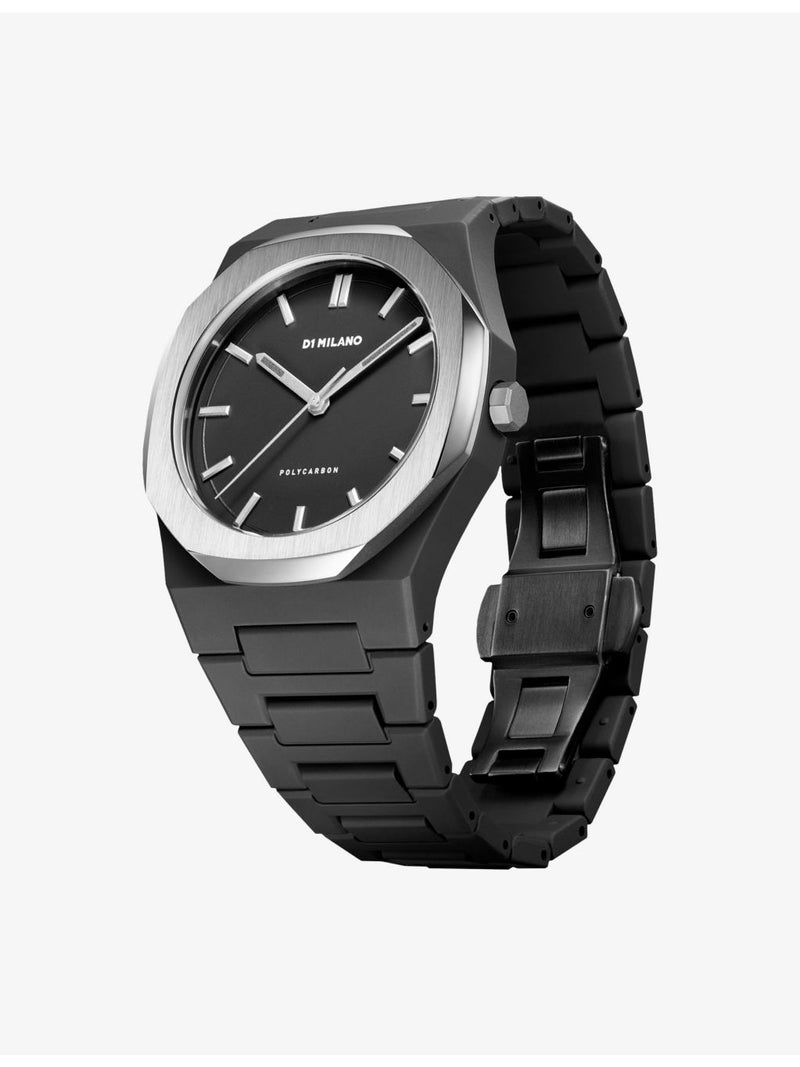 D1 Milano Moonglade polycarbonate quartz watch 40.5mm, UK version