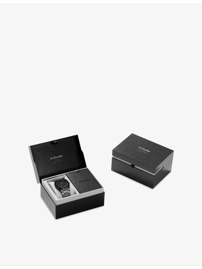 D1 Milano ceramic watch pure black 37mm, UK version