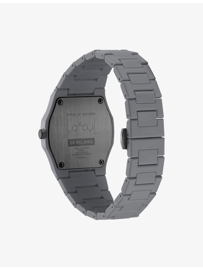 D1 Milano polycarbonate quartz watch 37mm, UK version