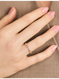 Astrid and Miyu eternity ring with heart cubic zirconia, UK version