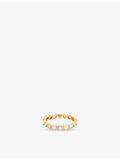 Astrid and Miyu eternity ring with heart cubic zirconia, UK version