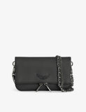 Zadig Voltaire Rock Nano leather clutch bag, British product