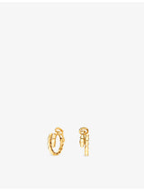 selfridges Bulgari Serpenti Viper 18ct Yellow-Gold Earrings- Buy online at McGrocer