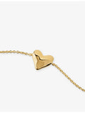 Monica Vinader heart charm bracelet in 18ct yellow gold vermeil - British product