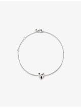 selfridges Monica Vinader Heart Charm Sterling Silver Bracelet, 15cm-19cm- Buy online at McGrocer