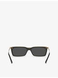 Saint Laurent SL 766 rectangle-frame acetate sunglasses, imported from the UK