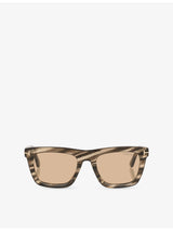 selfridges Tom Ford Lelio Square-Frame Acetate Sunglasses- Buy online at McGrocer