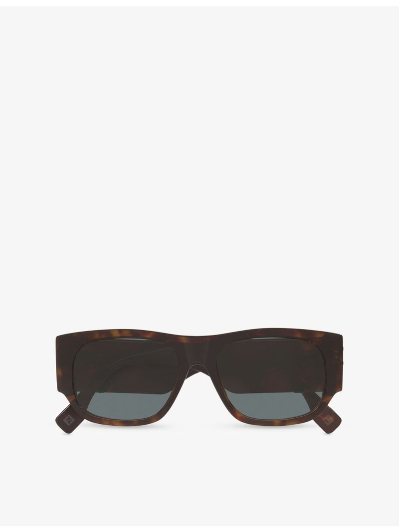 Fendi rectangular acetate sunglasses tortoiseshell tinted lenses, UK version